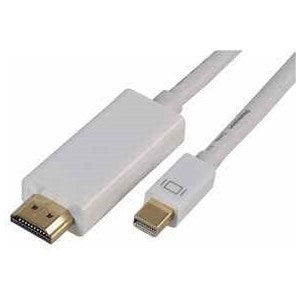 Mini DisplayPort to HDMI Male to Male Lead, 2m White -  PSG04021 - computer accessories wholesale uk