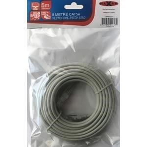 MAXAM RJ45 Moulded Network Patch Cable Cat5e Retail Packed - Grey