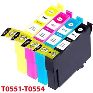 Epson Compatible Cartridges Replacement T0551-0554 Ink - computer accessories wholesale uk