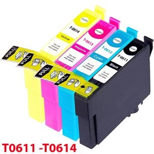 Epson Compatible Cartridges Replacement T-0611-T-0614 Ink - computer accessories wholesale uk