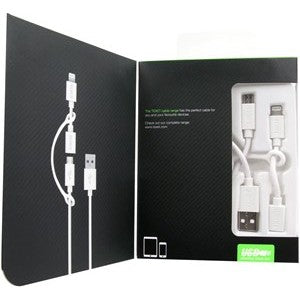 Texet iPhone & Micro USB Charging Cable 2 in 1