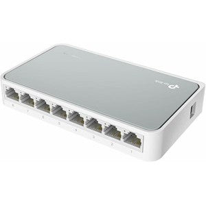 8 Port Desktop Switch Ethernet Network LAN Splitter Internet TP-Link Home Box - computer accessories wholesale uk